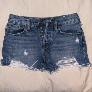 Free People denim shorts